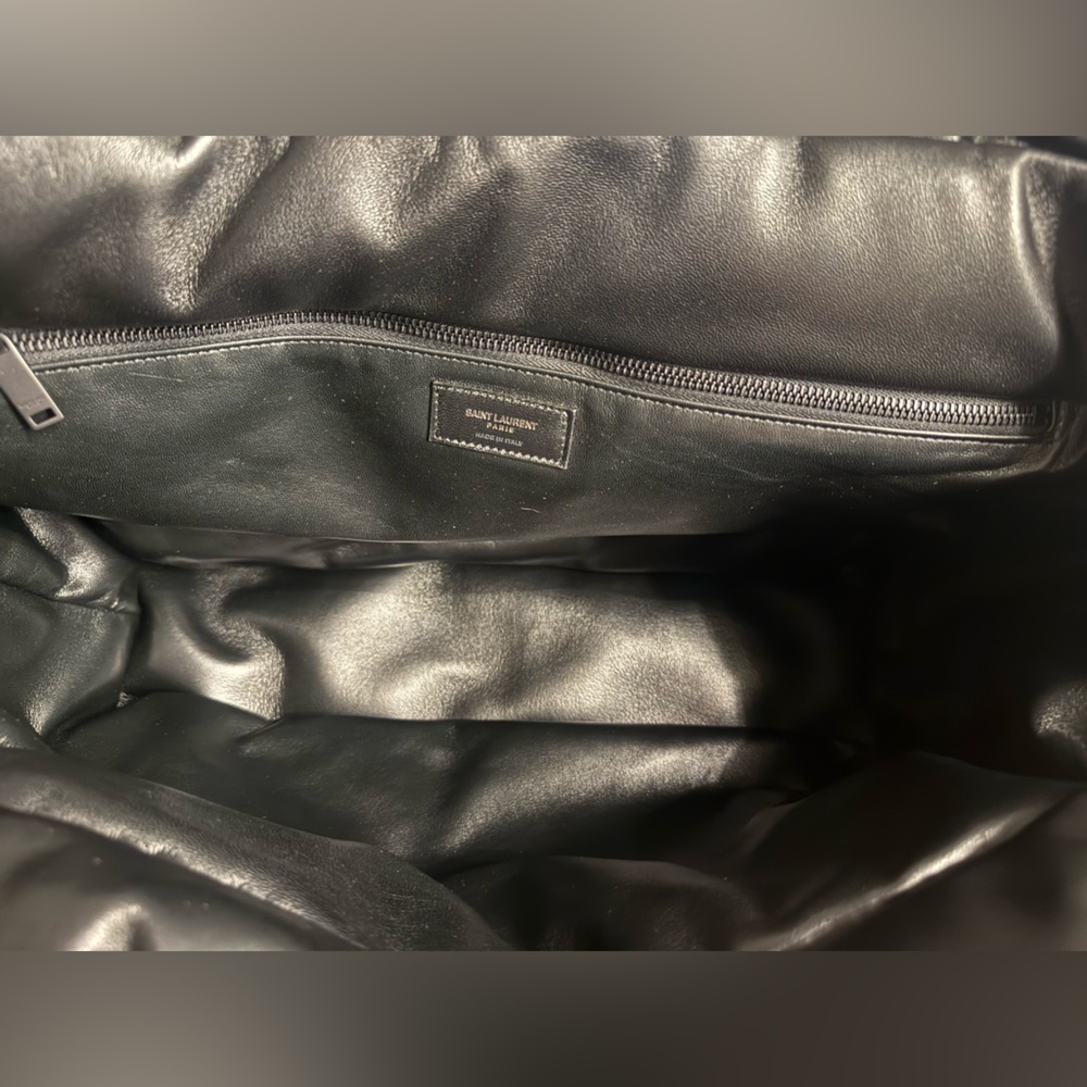 Saint Laurent Black Quilted Leather Tote Bag - Picture 6 of 10
